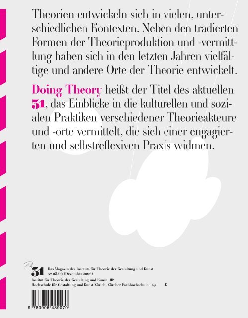 PDF des gesamten Heftes (5MB) - Institut für Theorie ith