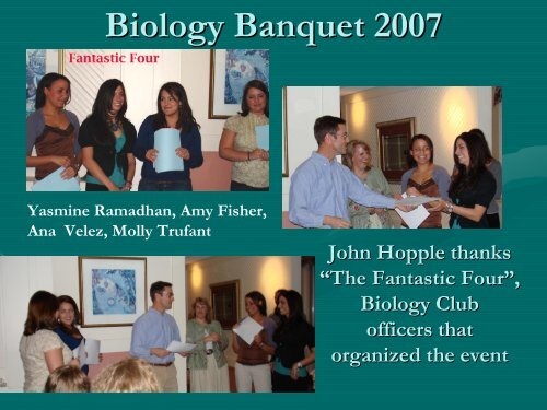 Biology Banquet 2007