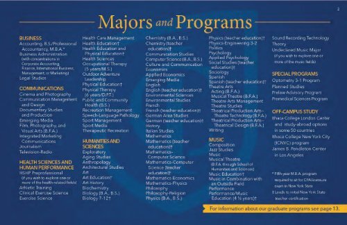 Download brochure - Ithaca College