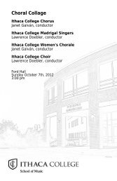Download Choral Collage - 10/07/2012 - Ithaca College