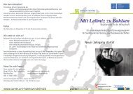 Mit Leibniz zu Bahlsen - Leibniz Universität Hannover