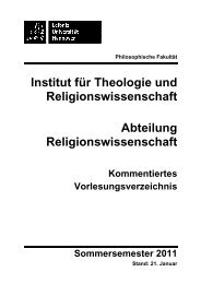 ReWi-KVV-SoSe 11 - Institut für Theologie und ...