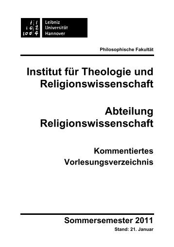 ReWi-KVV-SoSe 11 - Institut für Theologie und ...