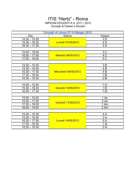ITIS âHertzâ - Roma - ITIS 'Heinrich Hertz'