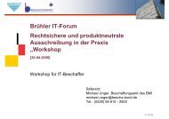 Benchmarkverfahren - ITK-Beschaffung.de