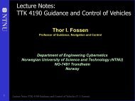 Lecture Notes TTK 4190 Guidance and Control of - NTNU