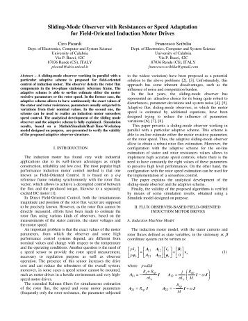 Sliding-Mode Observer with Resistances or Speed Adaptation for ...