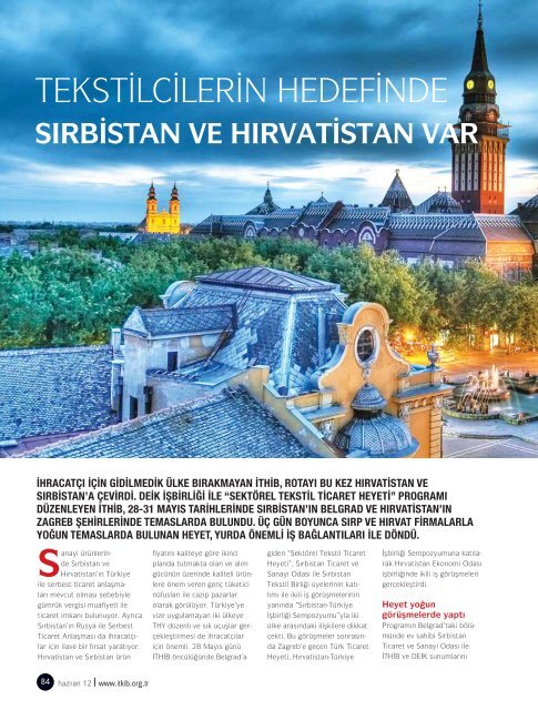 BİRİNCİLİKTE - İstanbul Tekstil ve Konfeksiyon İhracatçı Birlikleri