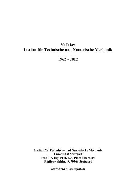 pdf ohne Fotos - Institut fÃ¼r Technische und Numerische Mechanik ...