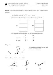 Arbeitsblatt 3 - Institut fÃ¼r Technische und Numerische Mechanik