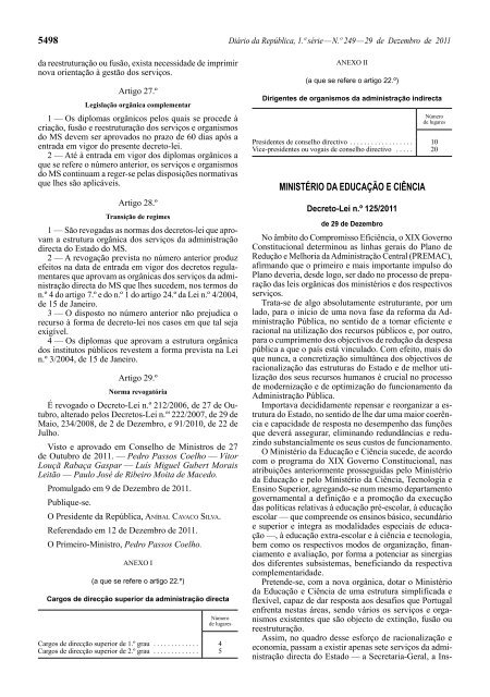 Decreto-Lei n.Âº 125/2011 - Umic