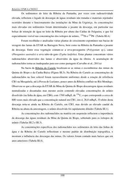 Programas de MonitorizaÃ§Ã£o RadiolÃ³gica Ambiental - Instituto ...