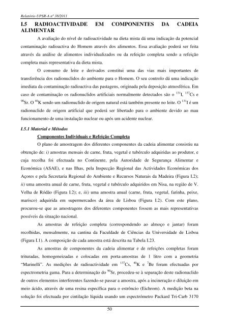 Programas de MonitorizaÃ§Ã£o RadiolÃ³gica Ambiental - Instituto ...