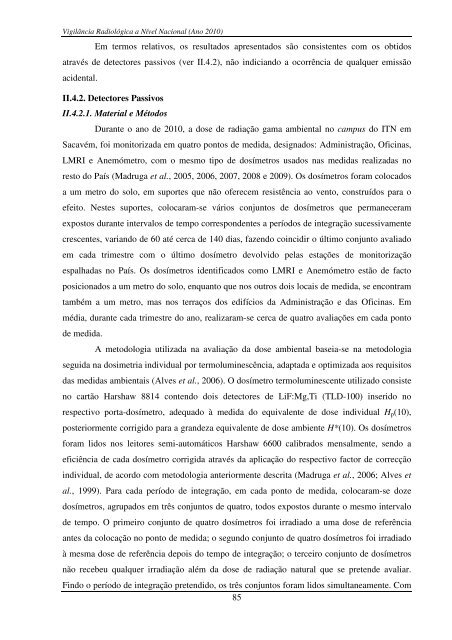 Programas de MonitorizaÃ§Ã£o RadiolÃ³gica Ambiental - Instituto ...