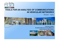 tools for an analysis of communications in vehicular networks - ITN