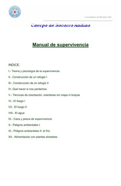 Manual de supervivencia