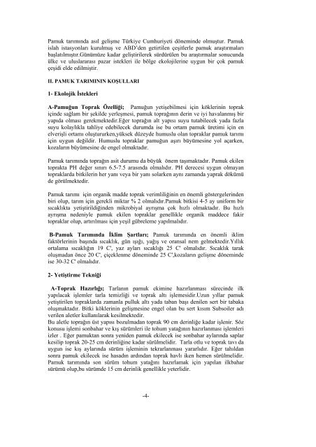 Pamuk Sektör Profil Araştırma Raporu 2003 - ITO