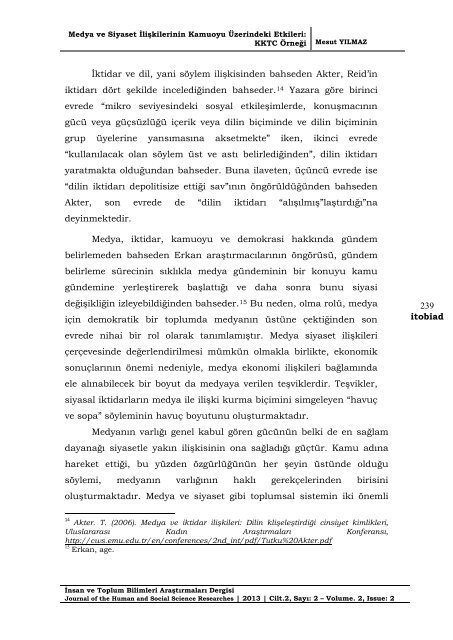 Medya ve Siyaset İlişkilerinin Kamuoyu Üzerindeki Etkileri ... - Itobiad