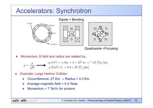 Accelerators and particle detectors - Institute for Theoretical Physics
