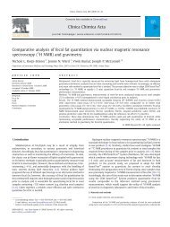 Comparative analysis of fecal fat quantitation via nuclear magnetic ...