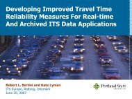 Developing Improved Travel Time Reliability Measures For Real ...