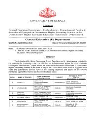 Promotion and Posting in the cadre of Principals in ... - IT@School