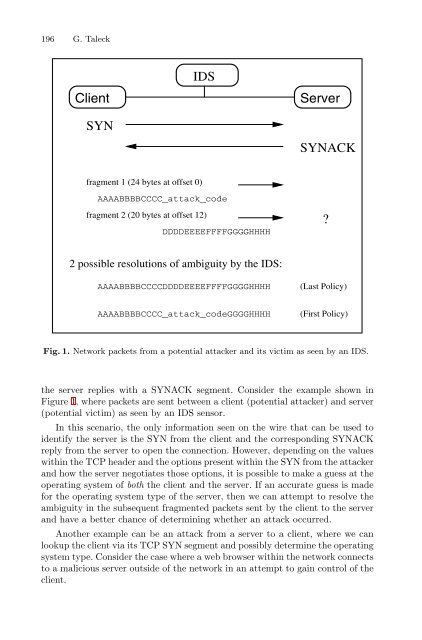 LNCS 2820 - Ambiguity Resolution via Passive OS Fingerprinting