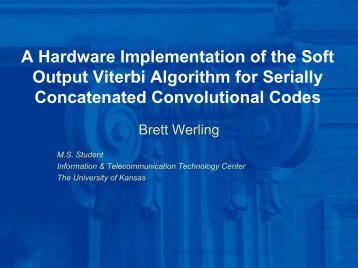 A Hardware Implementation of the Soft Output Viterbi Algorithm for ...