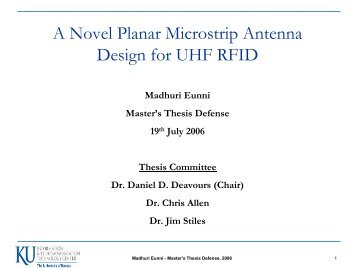 A Novel Planar Microstrip Antenna Design for UHF RFID