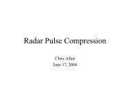 Radar Pulse Compression