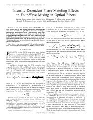 Intensity-Dependent Phase-Matching Effects on Four-Wave Mixing ...