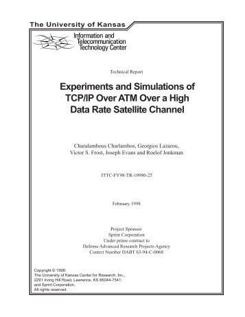 Experiments and Simulations of TCP/IP Over ATM Over a High Data ...