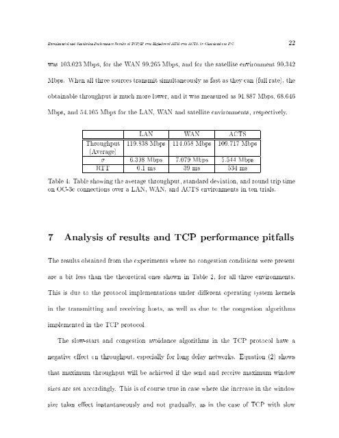 Experiments and Simulations of TCP/IP Over ATM Over a High Data ...