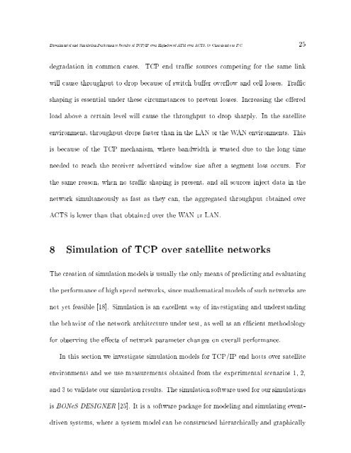 Experiments and Simulations of TCP/IP Over ATM Over a High Data ...