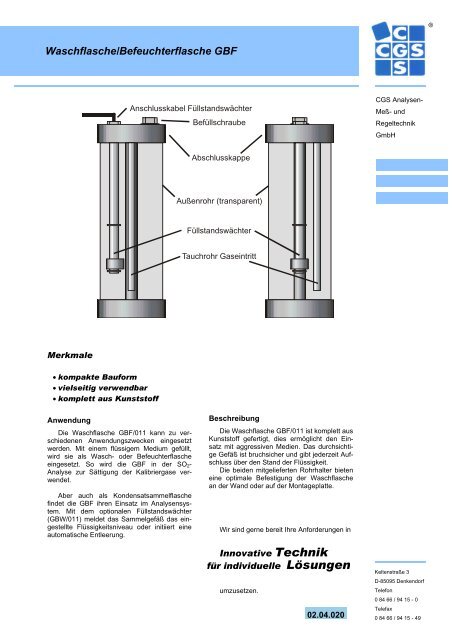 02.04.020 Waschflaschen.pub - CGS Analysentechnik