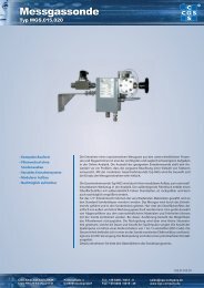 Messgassonde - CGS Analysentechnik