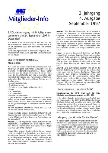 2. Jahrgang - September 1997 - EuropÃ¤ische Gesellschaft fÃ¼r ...