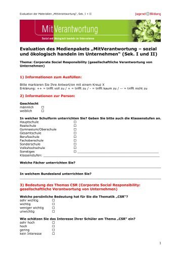Jetzt Evaluation als PDF Ã¶ffnen - Jugend und Bildung