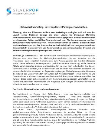 zum Download - emanate - Social Media Release