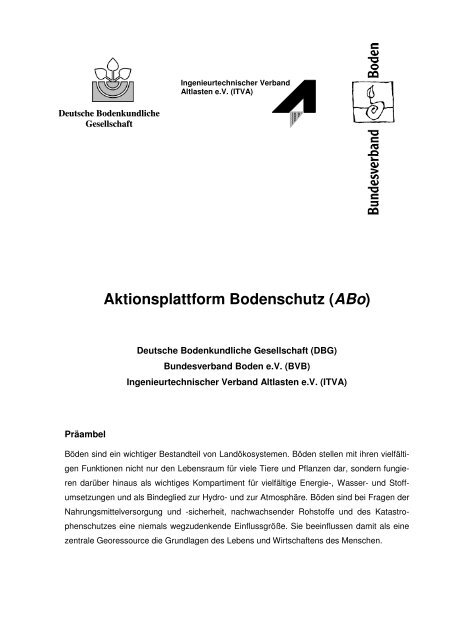 GrÃ¼ndungserklÃ¤rung Aktionsplattform_Bodenschutz_final_31 ... - ITVA