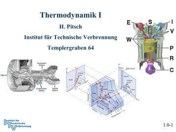 Thermodynamik I - Institut für Technische Verbrennung