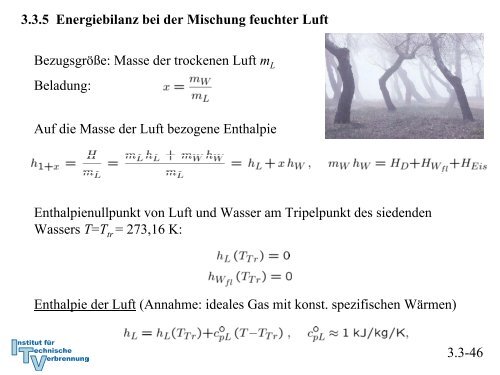 Enthalpie der Luft