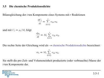 3.5 Die chemische Produktionsdichte - Institut für Technische ...