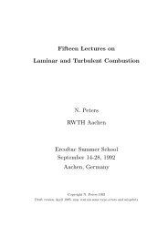 Fifteen Lectures on Laminar and Turbulent Combustion N. Peters ...