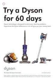 Try a Dyson for 60 days - TVSN