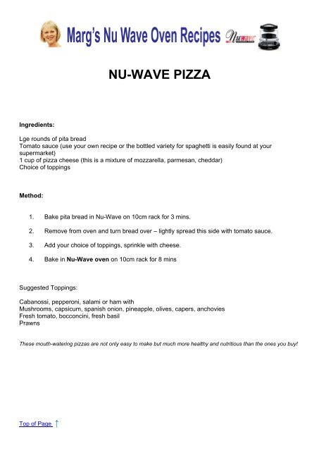 Nuwave Oven Recipes - TVSN