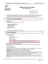 TRYMER 400L Material Safety Data Sheet - ITW Insulation Systems