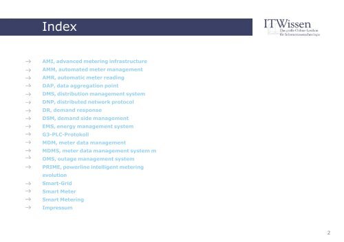 Smart Grid Glossar Smart Grid - IT Wissen.info