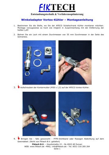 Fiktech AFECO Vortex Kuehelr Winkeladapter Montageanleitung0613