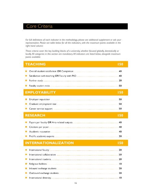 QS STARS Rating System - QS Intelligence Unit